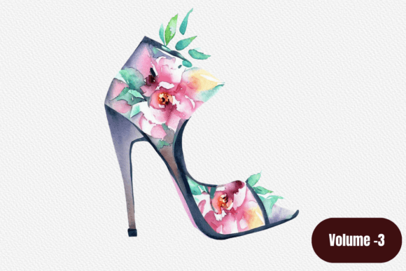 Download Floral High Heels Sublimation Watercolor - Watercolor Collection