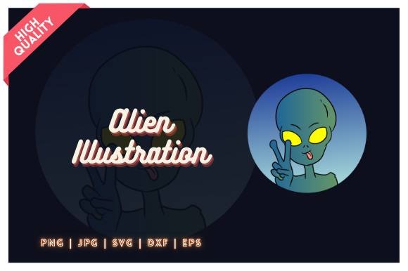 Download Alien Illustration - Alien illustration Collection