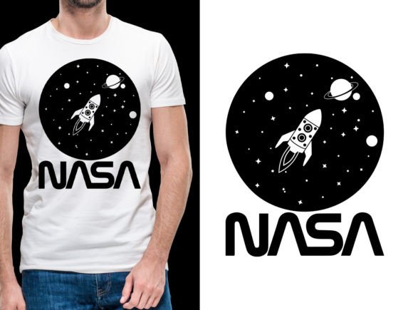 Download Nasa Illustration Tshirt Design - Premium Bundle