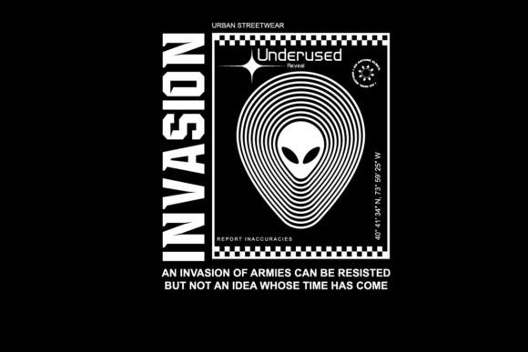 Download Alien Invansion Tshirt Design - Tshirt design Collection